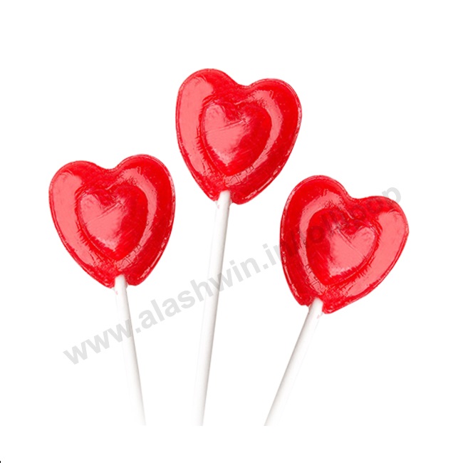 Best Selling Strawberry Flavour Lollipop available in bulk quantity packing with twist and Bunch Wrap for sale