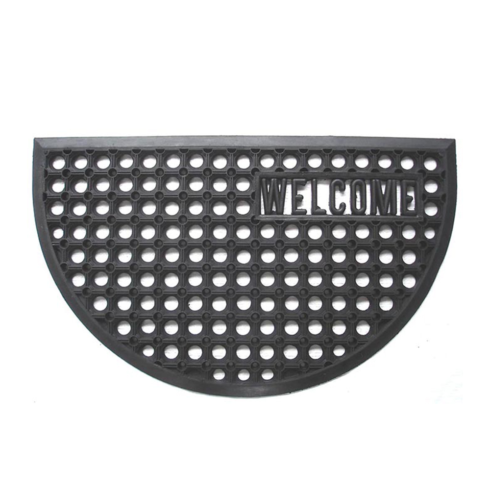 High-Grip Taper Edge Rubber Hollow Doormat 40*60cm