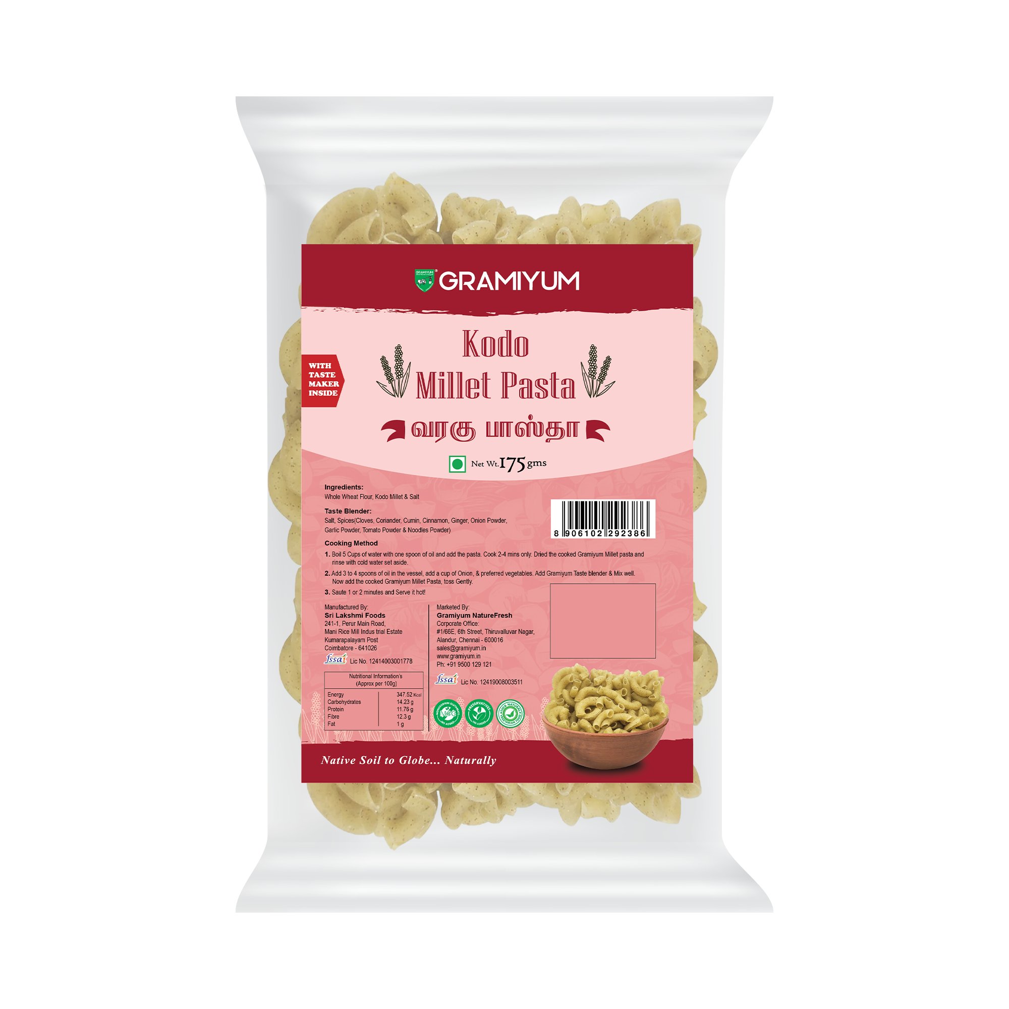 Pasta – Kodo Millet (Varagu Pasta)