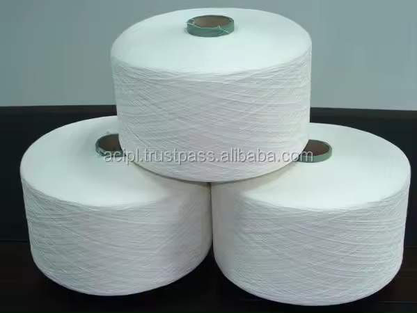 High-Quality Glazed Cotton Yarn with specific features and characteristics  used in the production of apparel available