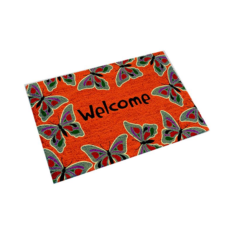 High-Quality Natural Printed Coir Doormat (40x60cm)