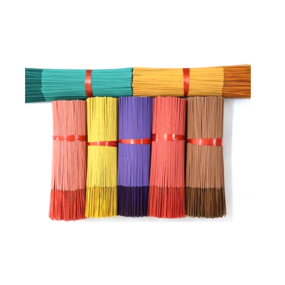 best quality with high selling with 6 Inch Perfumed Coloured Incense sticks Flat Box Packing 10 sticks