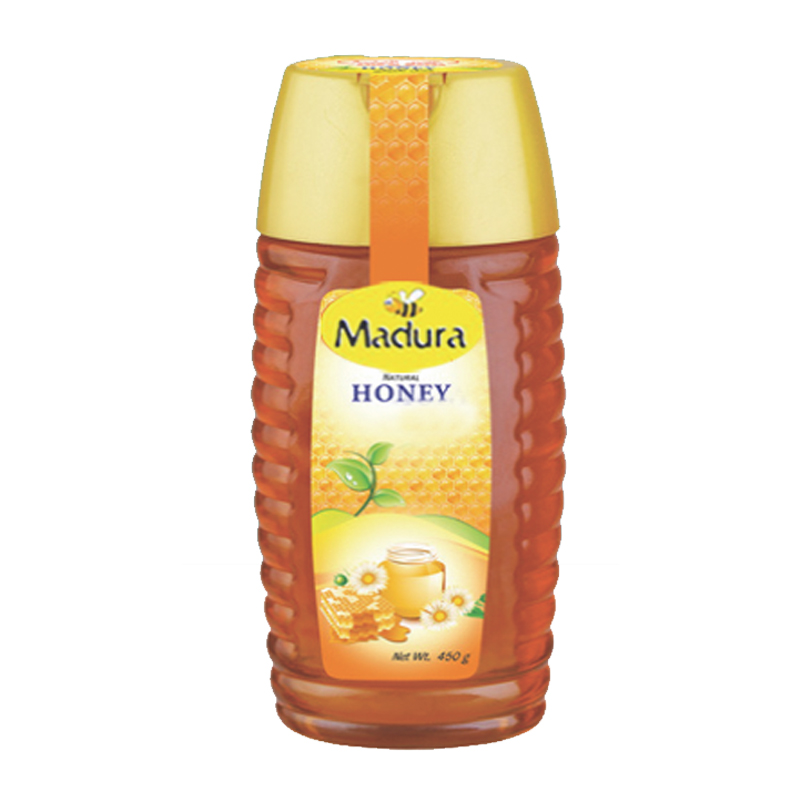 Best selling natural 500 Gm Hexa pet jar packaging Indian multi flora Honey with high quality raw honey taste and purity